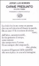 Copertina  Carme presunto e altre poesie